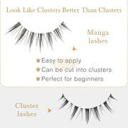 10 pairs EMEDA - Clear Band Lash 806 DIY Lashes
