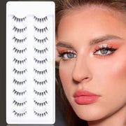10 pairs EMEDA - Clear Band Lash 806 DIY Lashes