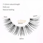 10 pairs EMEDA DIY 3D Clear Band Lash 005 DIY Lashes