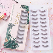 10 pairs EMEDA DIY 3D Clear Band Lash 005 DIY Lashes