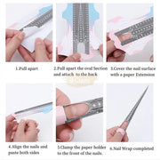 100 pcs Extra Long Nail Art Forms Nail Form
