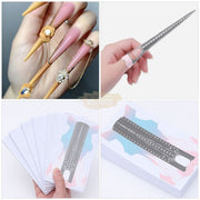 100 pcs Extra Long Nail Art Forms Nail Form