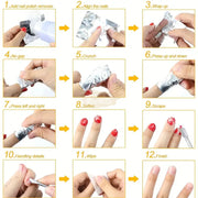 100 Pcs Gel Remover Nail Foil Wraps with Cotton Pad Gel Removers