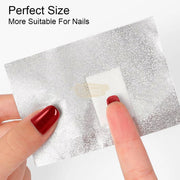 100 Pcs Gel Remover Nail Foil Wraps with Cotton Pad Gel Removers