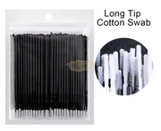 100 pcs Long Tip Disposable Micro Brushes Applicators | Black Micro Brushes