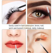 100 pcs Long Tip Disposable Micro Brushes Applicators | Black Micro Brushes