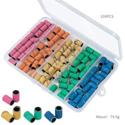100 pcs Nail Sanding Band Set | Multicolor 308 Sanding Bands