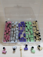 100 pcs Nail Sanding Band Set | Multicolor 309 Sanding Bands
