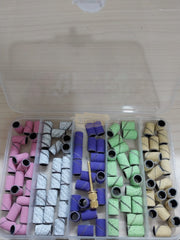 100 pcs Nail Sanding Band Set | Multicolor 309 Sanding Bands