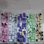 100 pcs Nail Sanding Band Set | Multicolor 309 Sanding Bands