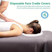 100 pcs Round Disposable Non-Woven Face Hole Cover for Massage Bed & Pillow Massage Bed Accessories