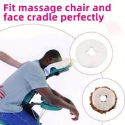 100 pcs Round Disposable Non-Woven Face Hole Cover for Massage Bed & Pillow Massage Bed Accessories