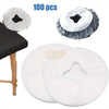 100 pcs Round Disposable Non-Woven Face Hole Cover for Massage Bed & Pillow Massage Bed Accessories