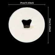 100 pcs Round Disposable Non-Woven Face Hole Cover for Massage Bed & Pillow Massage Bed Accessories