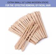 100 pcs Wax Applicator Spatula | Small Wooden Spatula