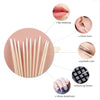 100 pcs Wooden Micro Cotton Brushes Lint-Free Swab Eyelash Extension Tool Cotton Swab