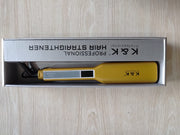 K&K Professional Hair Straightener & Dryer QY-1068 with LCD Touch Screen | Gold