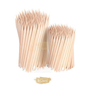 100pcs 11.4cm Cuticle Wood Pusher (Orange Wood Stick) Orange Wood Stick