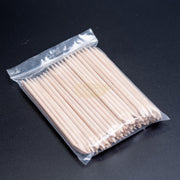 100pcs 11.4cm Cuticle Wood Pusher (Orange Wood Stick) Orange Wood Stick