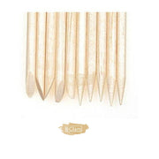 100pcs 11.4cm Cuticle Wood Pusher (Orange Wood Stick) Orange Wood Stick