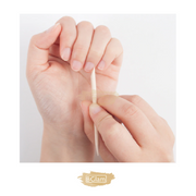 100pcs 17.8cm Cuticle Wood Pusher (Orange Wood Stick) Orange Wood Stick