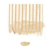 100pcs 17.8cm Cuticle Wood Pusher (Orange Wood Stick) Orange Wood Stick