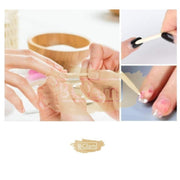 100pcs 17.8cm Cuticle Wood Pusher (Orange Wood Stick) Orange Wood Stick