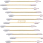 100pcs 2-in-1 Pointed & Rounded Cotton Buds | Precision Swab Bamboo Cotton Swabs