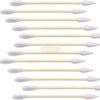 100pcs 2-in-1 Pointed & Rounded Cotton Buds | Precision Swab Bamboo Cotton Swabs