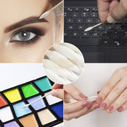 100pcs 2-in-1 Pointed & Rounded Cotton Buds | Precision Swab Bamboo Cotton Swabs