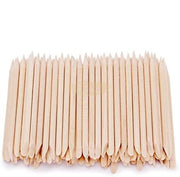 100pcs 7.5cm Cuticle Wood Pusher (Orange Wood Stick) Orange Wood Stick