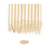 100pcs 7.5cm Cuticle Wood Pusher (Orange Wood Stick) Orange Wood Stick