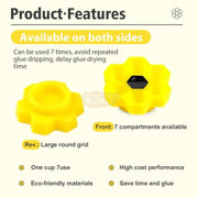 100pcs Beehive Shape Glue Holder | Pink Glue Ring Cups