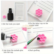 100pcs Beehive Shape Glue Holder | Pink Glue Ring Cups