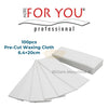 100pcs Pre-Cut Waxing Cloth 6.4×20cm | Hygienic Wax Strips for Salons Waxing Cloth