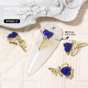 10pcs 3D Nail Art Decoration Magical Wand Hearts Nail Charms | SP0483-01 Nail Charm