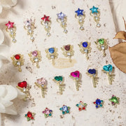 10pcs 3D Nail Art Decoration Magical Wand Hearts Nail Charms | SP0483-01 Nail Charm
