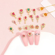 10pcs 3D Nail Art Decoration Magical Wand Hearts Nail Charms | SP0483-01 Nail Charm