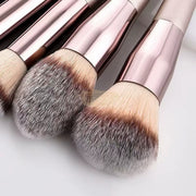 25pcs Champagne Gold Makeup Brush Set with Case Professional Makeup Brush Set