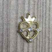10pcs Crown Heart Nail Charms | Nail Art Decorations Nail Charm