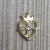 10pcs Crown Heart Nail Charms | Nail Art Decorations Nail Charm