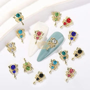 10pcs Gold Chrome Nail Charms | Nail Art Decorations Nail Charm