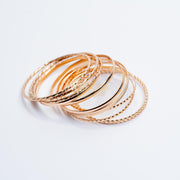 10pcs Gold Signature Bangle Set bracelet