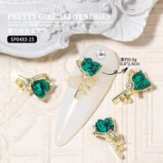 10pcs 3D Nail Art Decoration Magical Wand Hearts Nail Charms | SP0483-01 Nail Charm