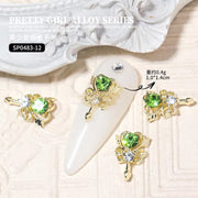 10pcs 3D Nail Art Decoration Magical Wand Hearts Nail Charms | SP0483-01 Nail Charm