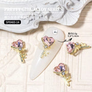 10pcs 3D Nail Art Decoration Magical Wand Hearts Nail Charms | SP0483-02 Nail Charm