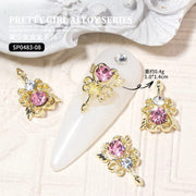 10pcs 3D Nail Art Decoration Magical Wand Hearts Nail Charms | SP0483-02 Nail Charm