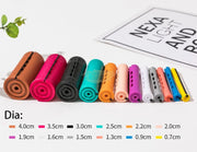 10pcs No Heat Hair Perm Rods With Elastic Rubber Band | 2*8.3cm Hair Rollers