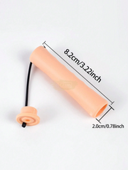 10pcs No Heat Hair Perm Rods With Elastic Rubber Band | 2*8.3cm Hair Rollers