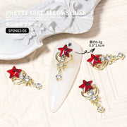 10pcs 3D Nail Art Decoration Magical Wand Hearts Nail Charms | SP0483-02 Nail Charm